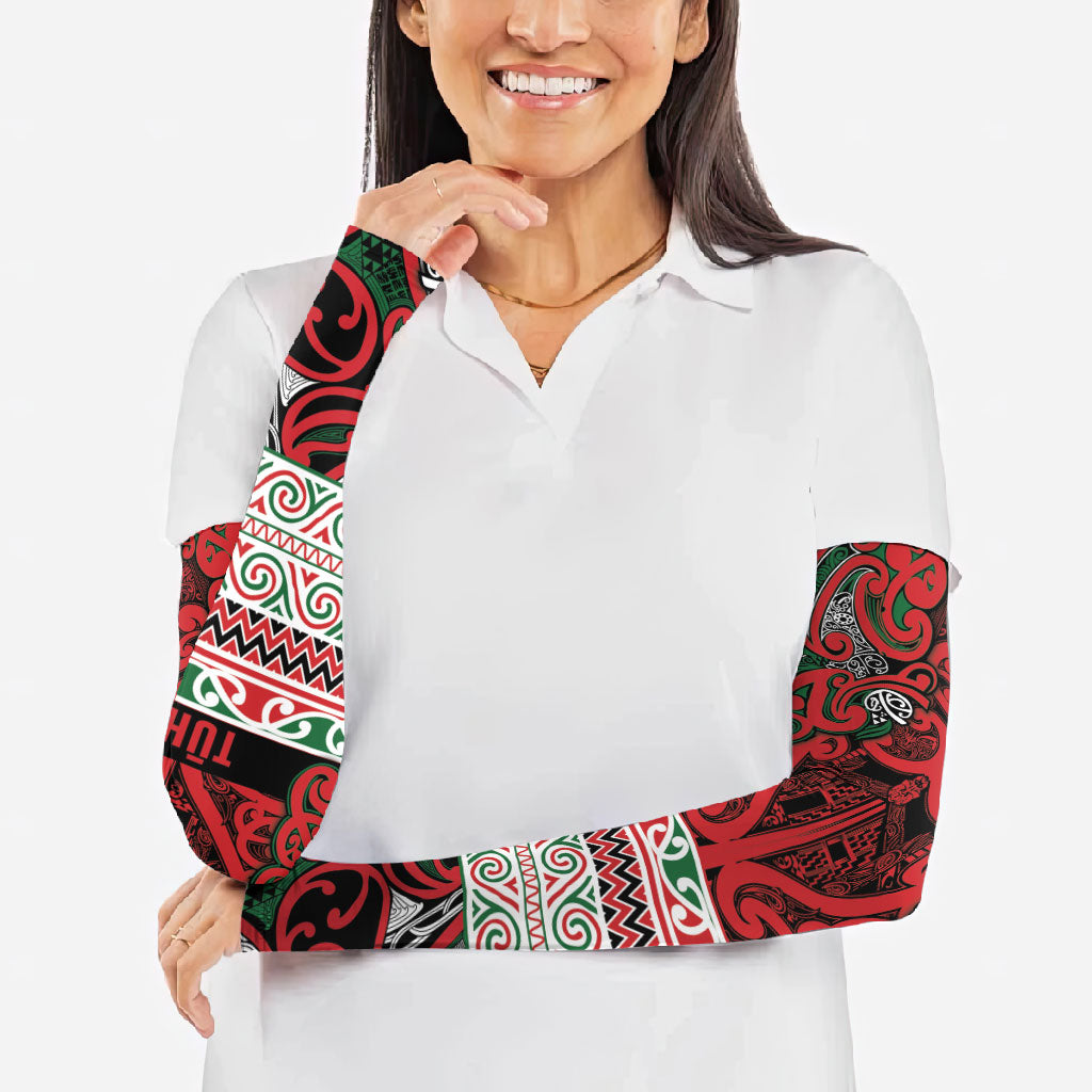 Aotearoa Iwi Tuhoe Arm Sleeves Maori Wharenui House Tribal Pattern