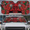 Aotearoa Iwi Tuhoe Auto Sun Shade Maori Wharenui House Tribal Pattern