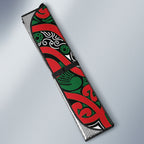 Aotearoa Iwi Tuhoe Auto Sun Shade Maori Wharenui House Tribal Pattern