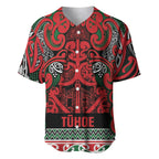 Aotearoa Iwi Tuhoe Baseball Jersey Maori Wharenui House Tribal Pattern