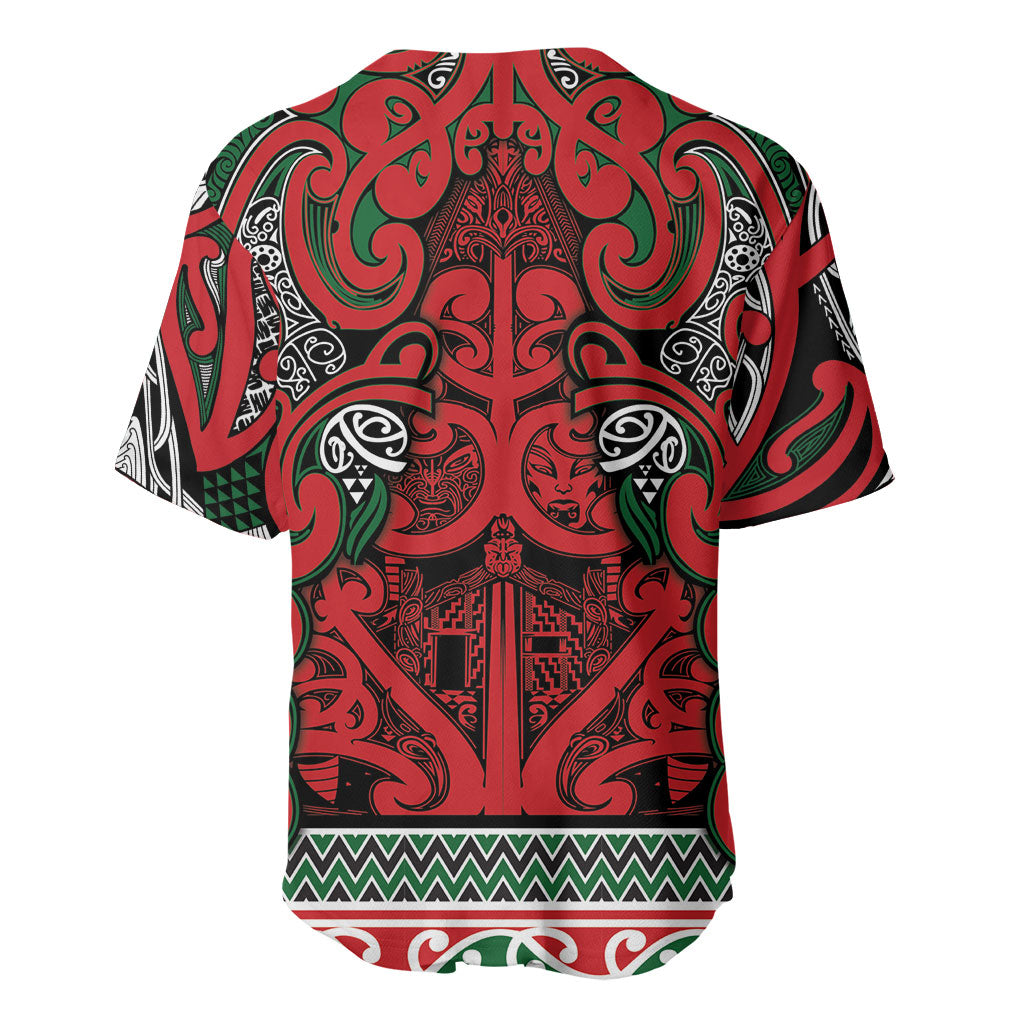 Aotearoa Iwi Tuhoe Baseball Jersey Maori Wharenui House Tribal Pattern