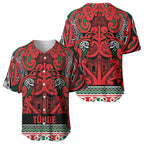 Aotearoa Iwi Tuhoe Baseball Jersey Maori Wharenui House Tribal Pattern
