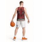 Aotearoa Iwi Tuhoe Basketball Jersey Maori Wharenui House Tribal Pattern