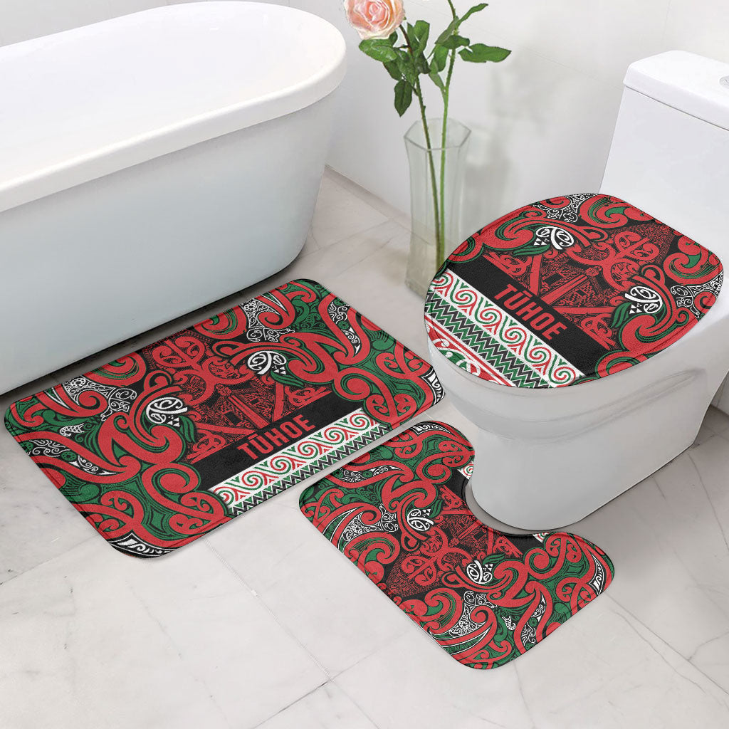 Aotearoa Iwi Tuhoe Bathroom Set Maori Wharenui House Tribal Pattern