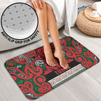 Aotearoa Iwi Tuhoe Bathroom Set Maori Wharenui House Tribal Pattern