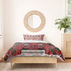 Aotearoa Iwi Tuhoe Bedding Set Maori Wharenui House Tribal Pattern