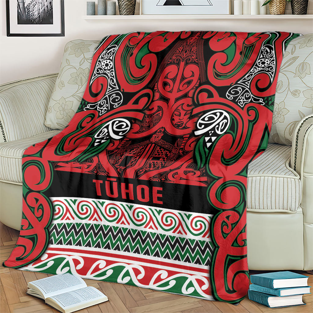 Aotearoa Iwi Tuhoe Blanket Maori Wharenui House Tribal Pattern