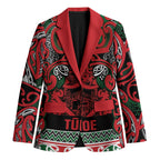 Aotearoa Iwi Tuhoe Blazer Maori Wharenui House Tribal Pattern
