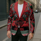 Aotearoa Iwi Tuhoe Blazer Maori Wharenui House Tribal Pattern
