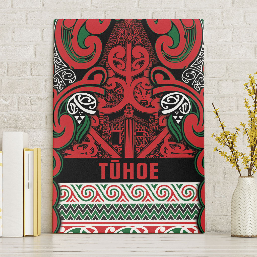 Aotearoa Iwi Tuhoe Canvas Wall Art Maori Wharenui House Tribal Pattern