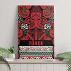 Aotearoa Iwi Tuhoe Canvas Wall Art Maori Wharenui House Tribal Pattern