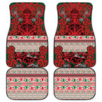 Aotearoa Iwi Tuhoe Car Mats Maori Wharenui House Tribal Pattern