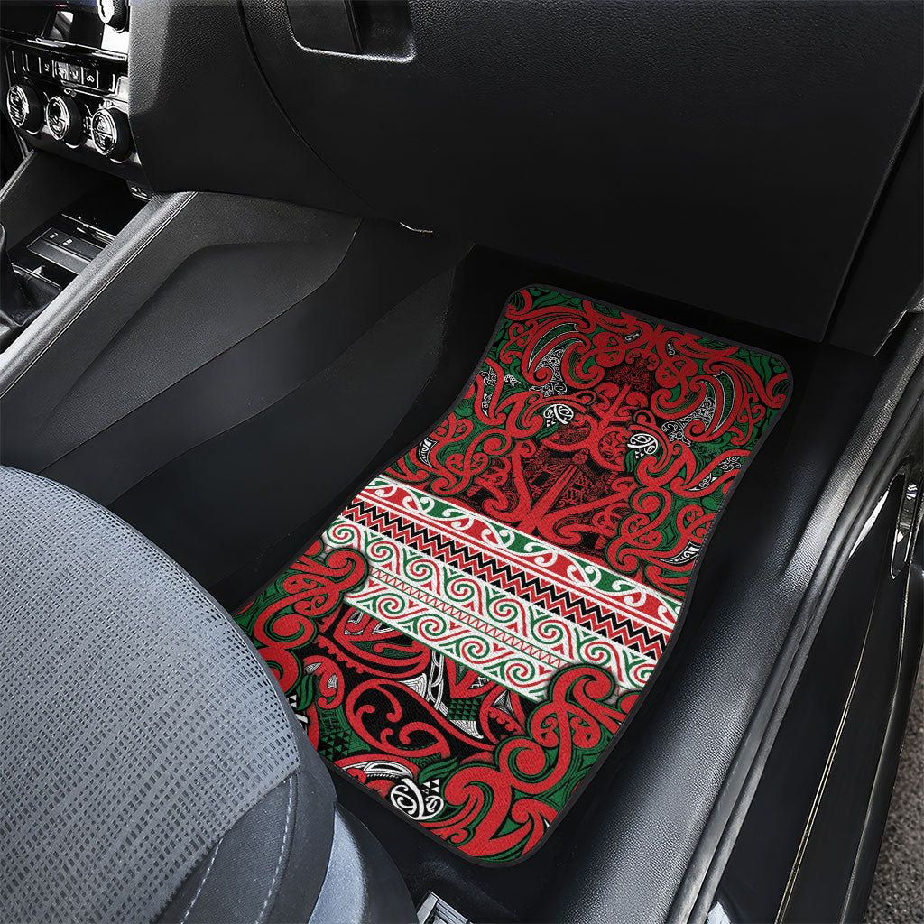 Aotearoa Iwi Tuhoe Car Mats Maori Wharenui House Tribal Pattern