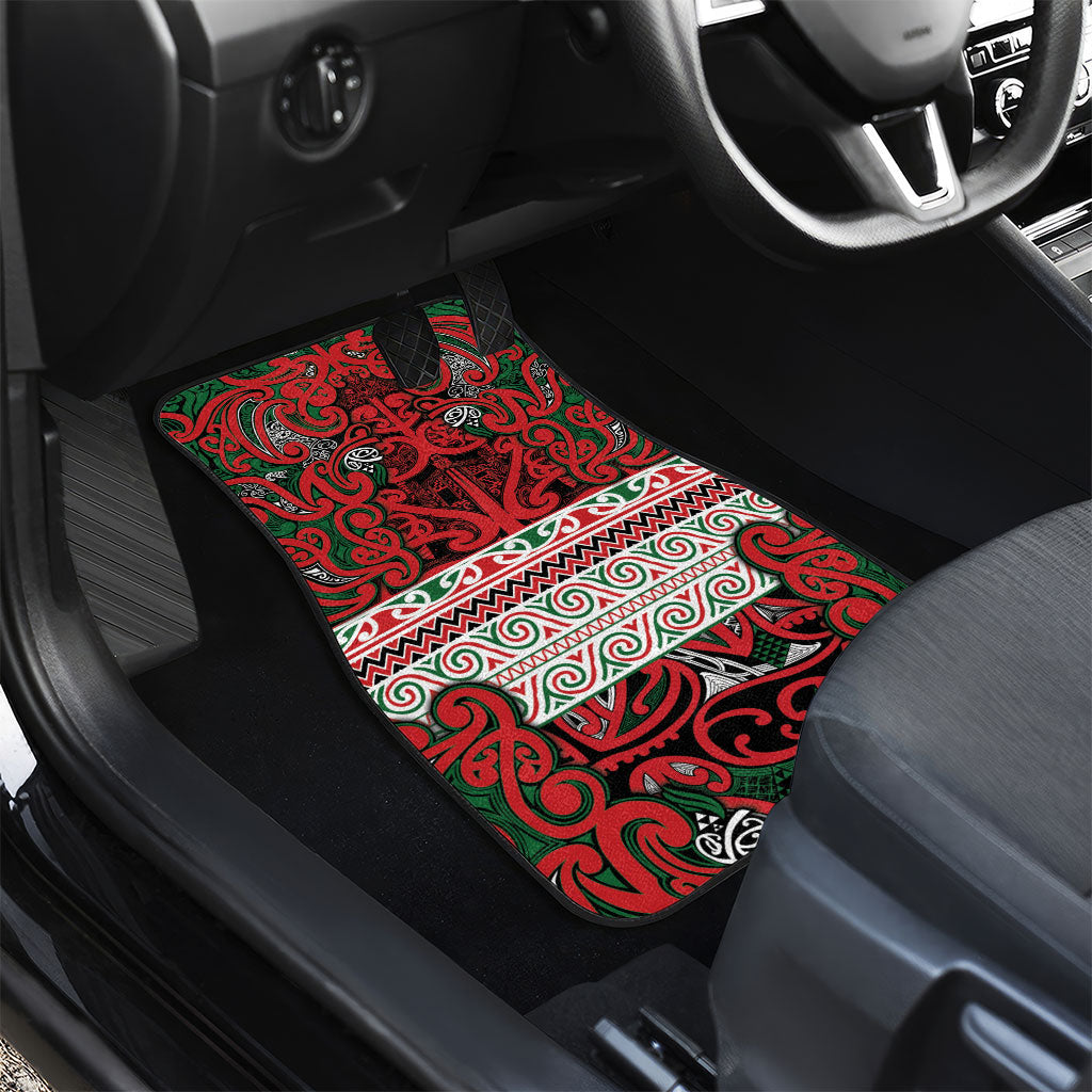 Aotearoa Iwi Tuhoe Car Mats Maori Wharenui House Tribal Pattern