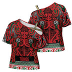 Aotearoa Iwi Tuhoe Cross Shoulder Shirt Maori Wharenui House Tribal Pattern