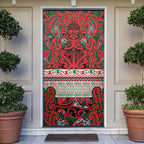 Aotearoa Iwi Tuhoe Door Cover Maori Wharenui House Tribal Pattern