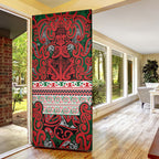 Aotearoa Iwi Tuhoe Door Cover Maori Wharenui House Tribal Pattern