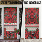Aotearoa Iwi Tuhoe Door Cover Maori Wharenui House Tribal Pattern