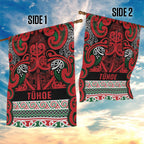 Aotearoa Iwi Tuhoe Garden Flag Maori Wharenui House Tribal Pattern