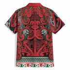 Aotearoa Iwi Tuhoe Hawaiian Shirt Maori Wharenui House Tribal Pattern
