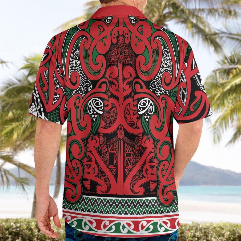 Aotearoa Iwi Tuhoe Hawaiian Shirt Maori Wharenui House Tribal Pattern