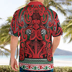 Aotearoa Iwi Tuhoe Hawaiian Shirt Maori Wharenui House Tribal Pattern