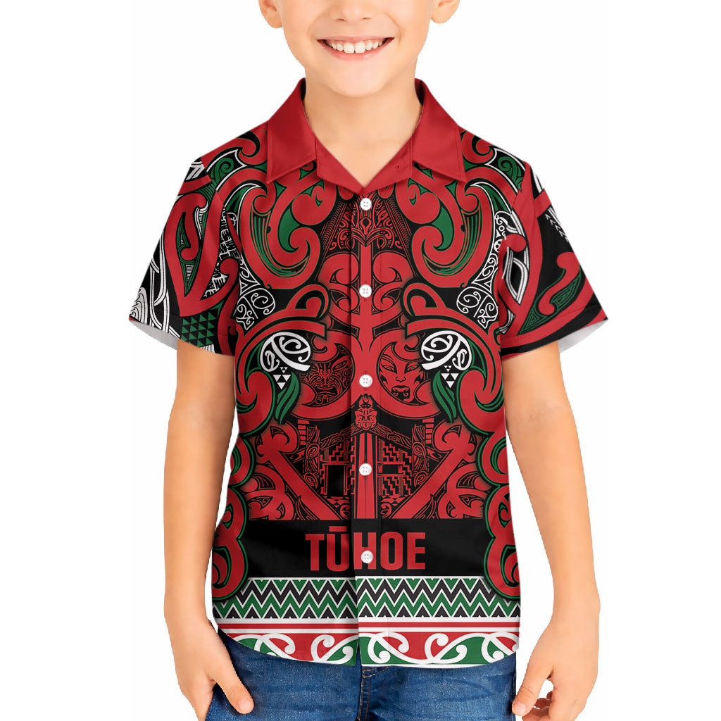 Aotearoa Iwi Tuhoe Hawaiian Shirt Maori Wharenui House Tribal Pattern