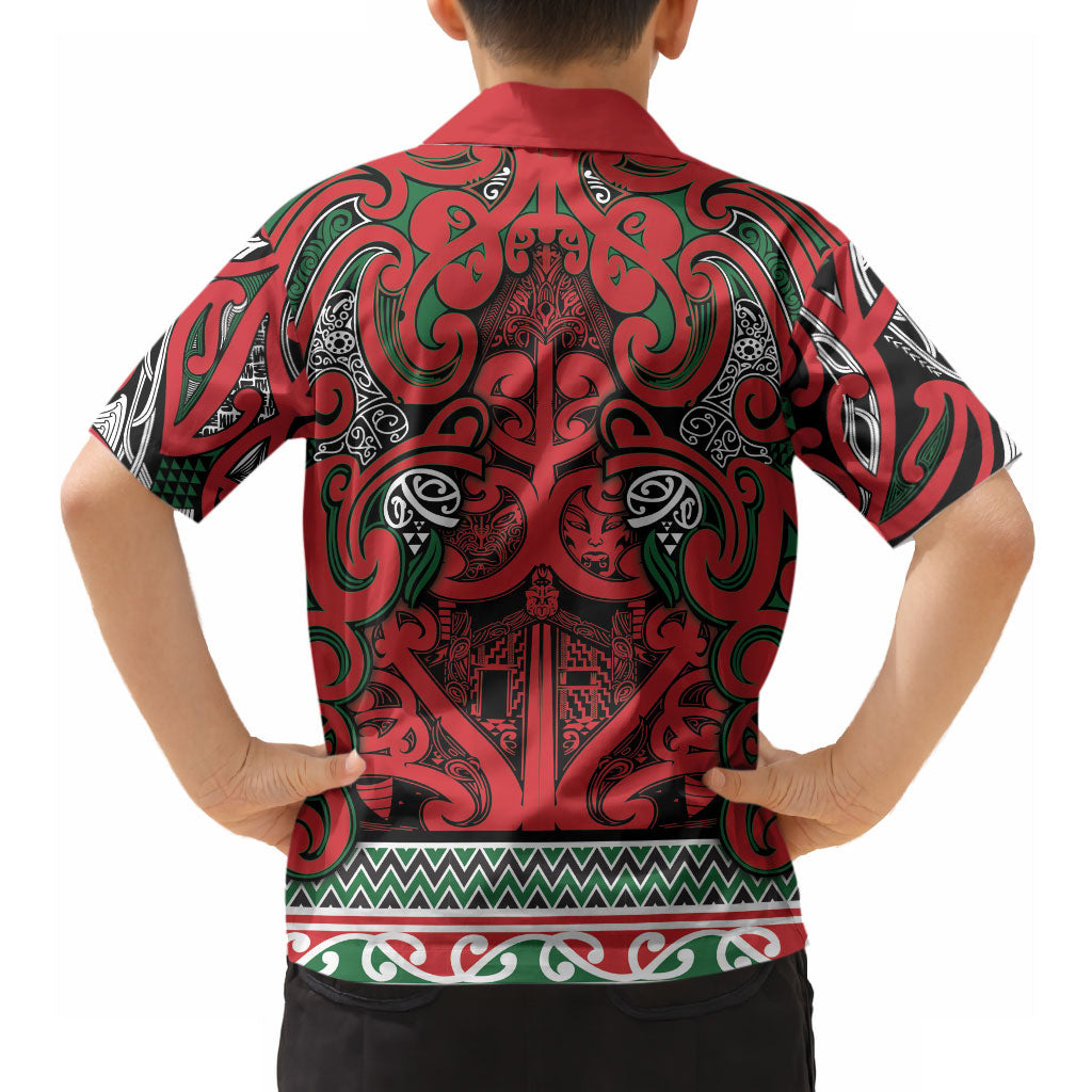 Aotearoa Iwi Tuhoe Hawaiian Shirt Maori Wharenui House Tribal Pattern