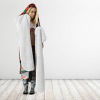 Aotearoa Iwi Tuhoe Hooded Blanket Maori Wharenui House Tribal Pattern
