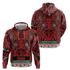 Aotearoa Iwi Tuhoe Hoodie Maori Wharenui House Tribal Pattern