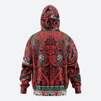 Aotearoa Iwi Tuhoe Hoodie Maori Wharenui House Tribal Pattern
