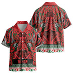 Aotearoa Iwi Tuhoe Kid Hawaiian Shirt Maori Wharenui House Tribal Pattern