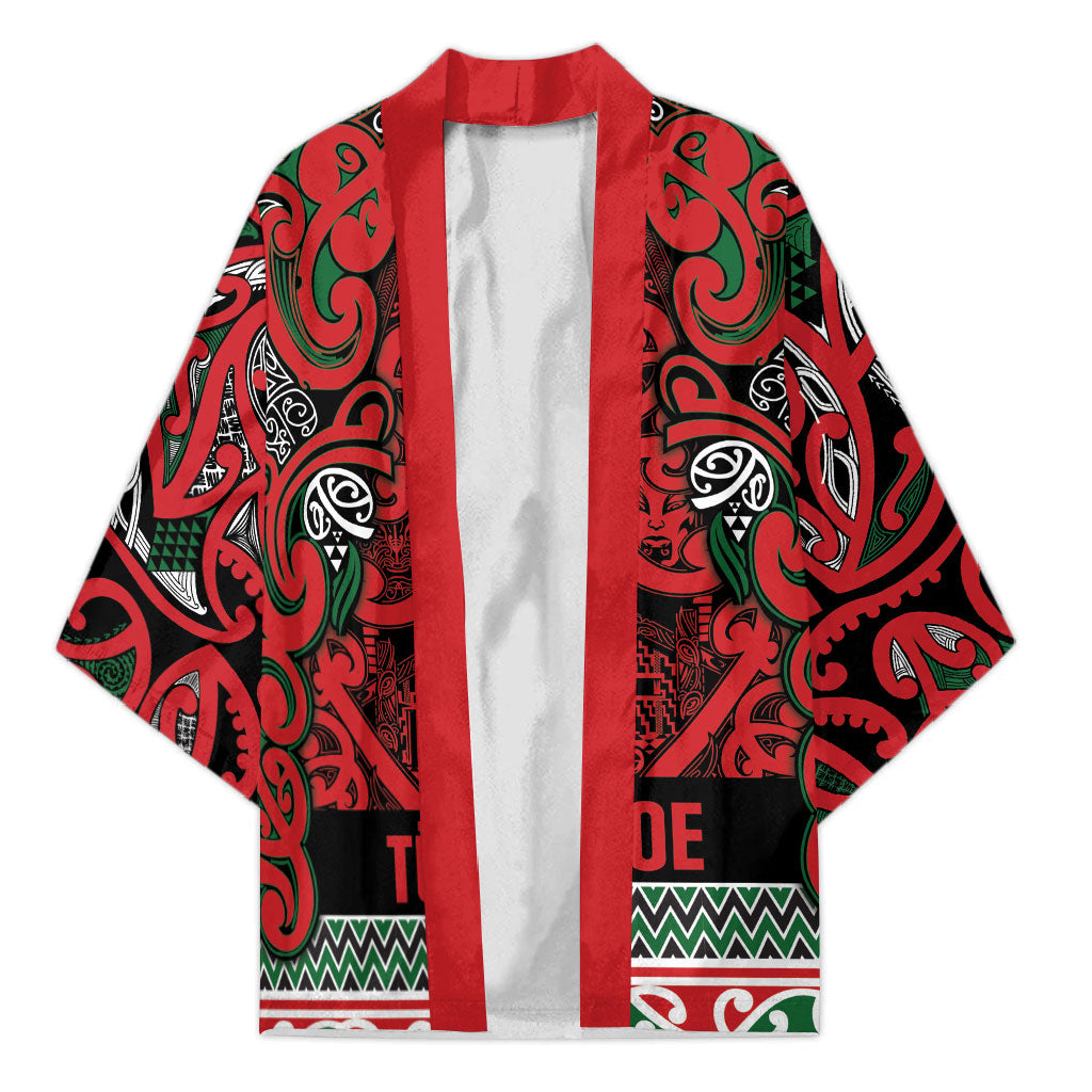 Aotearoa Iwi Tuhoe Kimono Maori Wharenui House Tribal Pattern