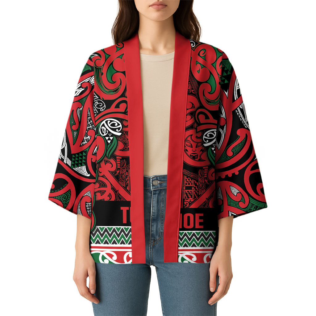 Aotearoa Iwi Tuhoe Kimono Maori Wharenui House Tribal Pattern