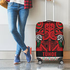 Aotearoa Iwi Tuhoe Luggage Cover Maori Wharenui House Tribal Pattern