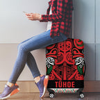 Aotearoa Iwi Tuhoe Luggage Cover Maori Wharenui House Tribal Pattern