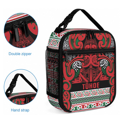 Aotearoa Iwi Tuhoe Lunch Bag Maori Wharenui House Tribal Pattern