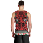 Aotearoa Iwi Tuhoe Men Tank Top Maori Wharenui House Tribal Pattern