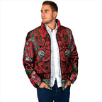 Aotearoa Iwi Tuhoe Padded Jacket Maori Wharenui House Tribal Pattern