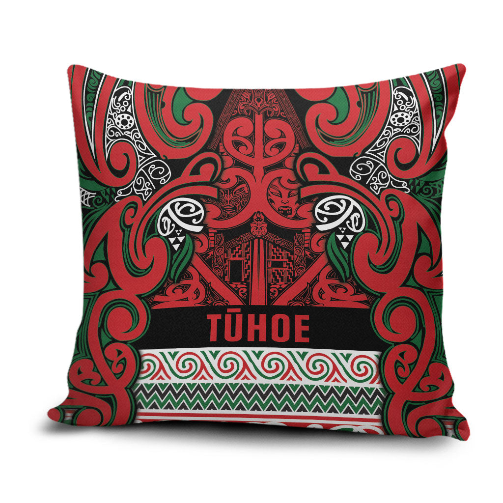 Aotearoa Iwi Tuhoe Pillow Cover Maori Wharenui House Tribal Pattern