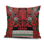 Aotearoa Iwi Tuhoe Pillow Cover Maori Wharenui House Tribal Pattern