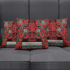 Aotearoa Iwi Tuhoe Pillow Cover Maori Wharenui House Tribal Pattern