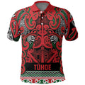 Aotearoa Iwi Tuhoe Polo Shirt Maori Wharenui House Tribal Pattern
