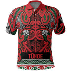 Aotearoa Iwi Tuhoe Polo Shirt Maori Wharenui House Tribal Pattern