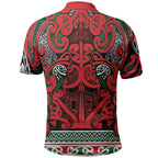 Aotearoa Iwi Tuhoe Polo Shirt Maori Wharenui House Tribal Pattern