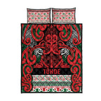Aotearoa Iwi Tuhoe Quilt Bed Set Maori Wharenui House Tribal Pattern