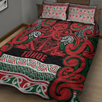 Aotearoa Iwi Tuhoe Quilt Bed Set Maori Wharenui House Tribal Pattern
