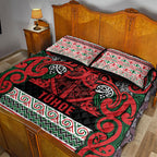 Aotearoa Iwi Tuhoe Quilt Bed Set Maori Wharenui House Tribal Pattern