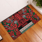 Aotearoa Iwi Tuhoe Rubber Doormat Maori Wharenui House Tribal Pattern