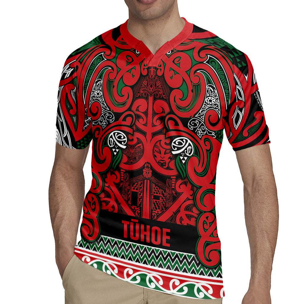 Aotearoa Iwi Tuhoe Rugby Jersey Maori Wharenui House Tribal Pattern